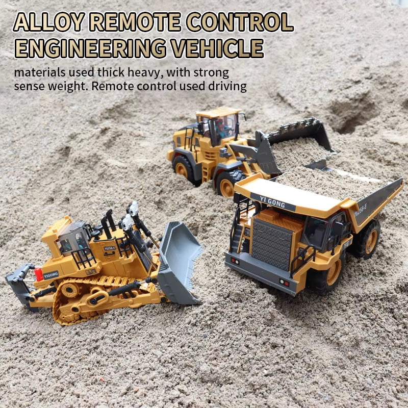 NYHET! 2.4G fjernstyrt gravemaskin dumper RC 