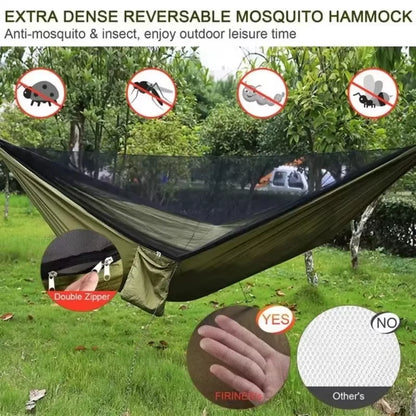 Outdoor Camping Hammock Hanging Bed with Mosquito Net