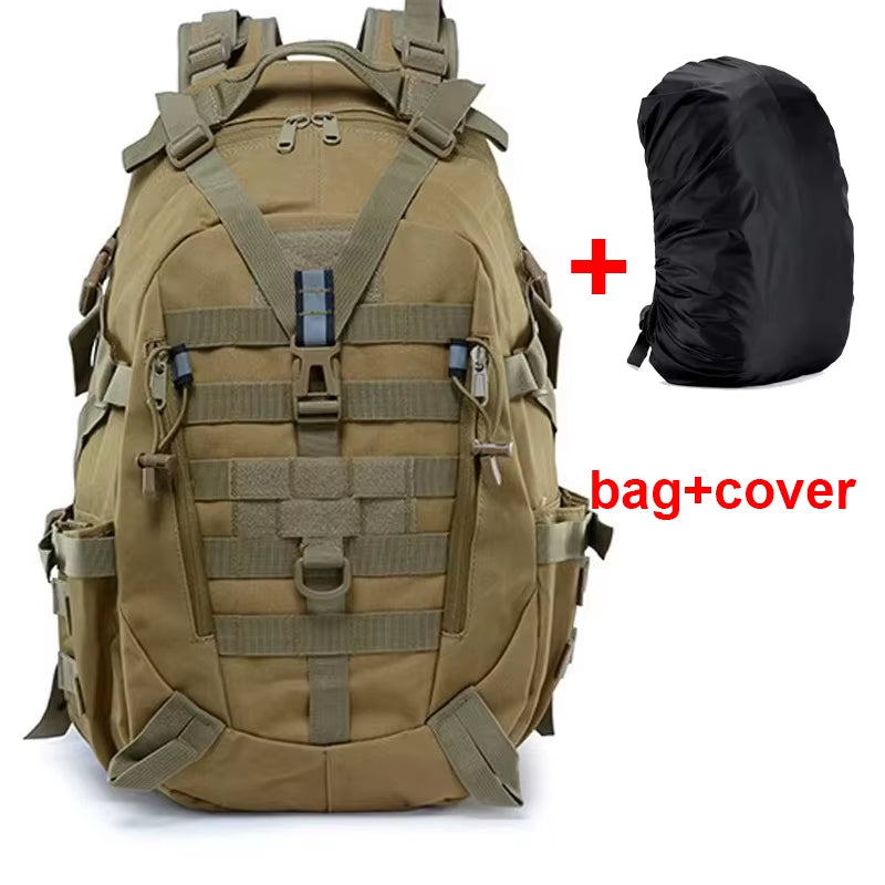 Camping Backpack Men'S Bag Travel Bags Tactical Molle Climbing Rucksack Hiking Outdoor Reflective Shoulder Fishing Laptop Bag