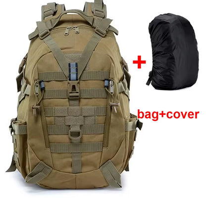 Camping Backpack Men'S Bag Travel Bags Tactical Molle Climbing Rucksack Hiking Outdoor Reflective Shoulder Fishing Laptop Bag