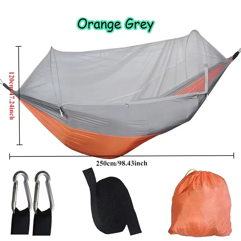 Outdoor Camping Hammock Hanging Bed with Mosquito Net