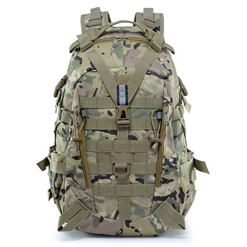 Camping Backpack Men'S Bag Travel Bags Tactical Molle Climbing Rucksack Hiking Outdoor Reflective Shoulder Fishing Laptop Bag