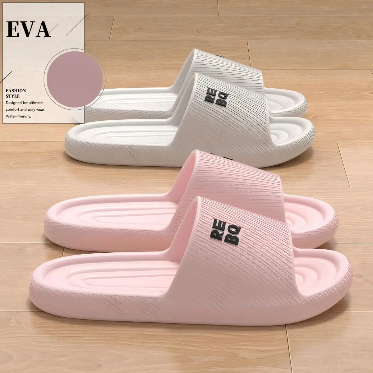 Men'S Eva Home Slippers, Women'S Household Slippers, Bathroom Shower Slippers, Hotel and Guesthouse Couple Summer Sandals, Men'S Slippers