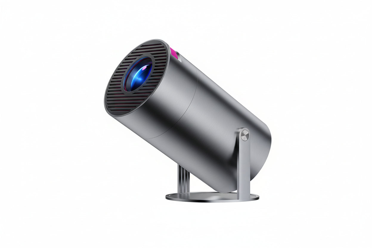 Portable Projector Small Straight Projector for Home Use 180 Degrees Projection Angle Automatic Focus Home Video Projector