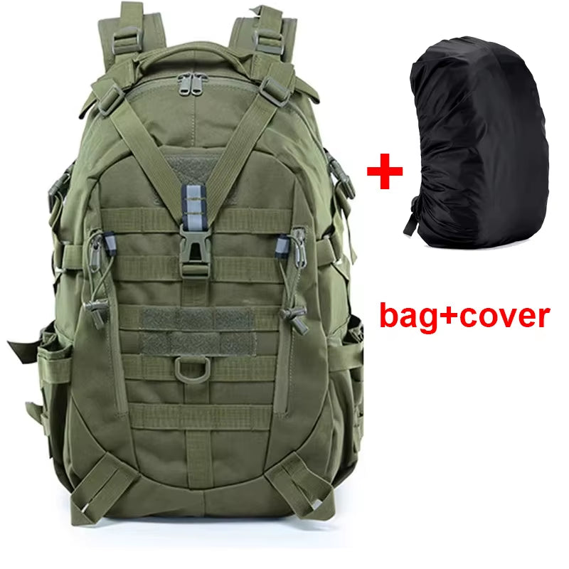 Camping Backpack Men'S Bag Travel Bags Tactical Molle Climbing Rucksack Hiking Outdoor Reflective Shoulder Fishing Laptop Bag