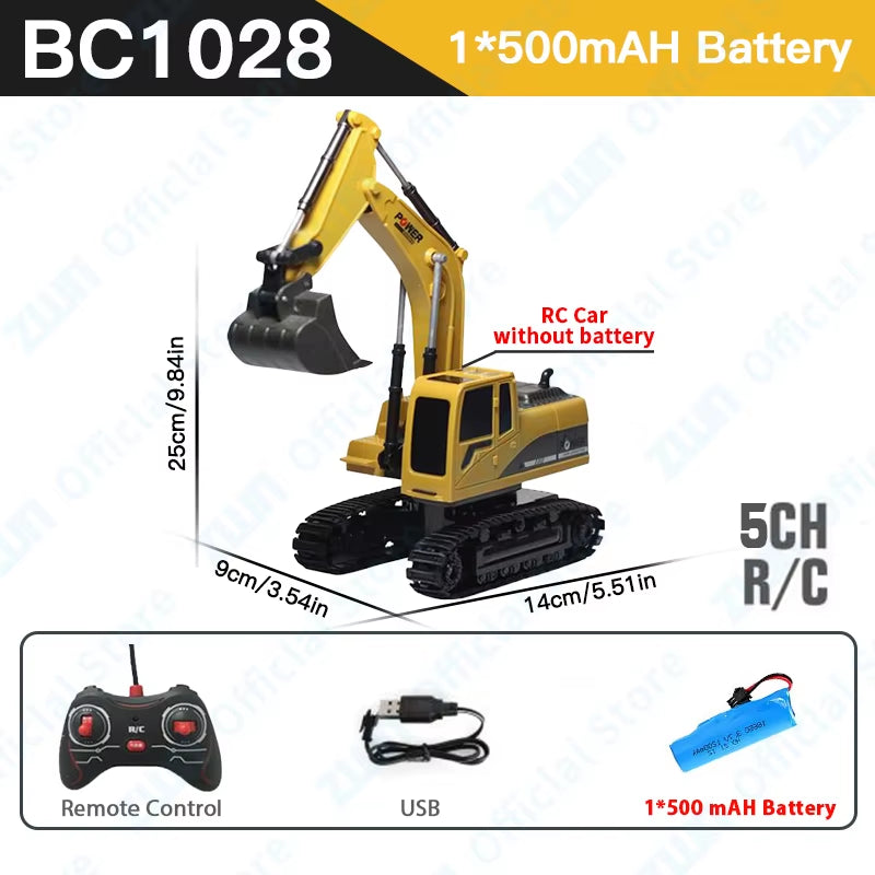 NYHET! 2.4G fjernstyrt gravemaskin dumper RC 