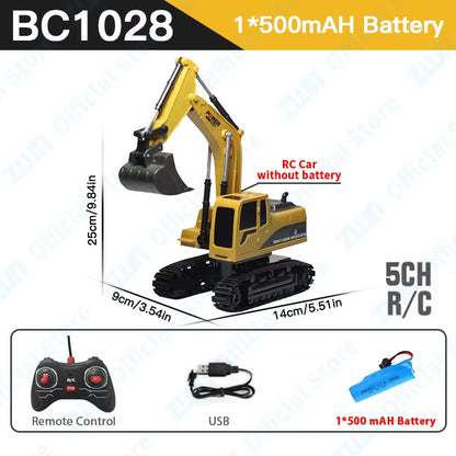 NYHET! 2.4G fjernstyrt gravemaskin dumper RC 