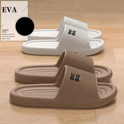 Men'S Eva Home Slippers, Women'S Household Slippers, Bathroom Shower Slippers, Hotel and Guesthouse Couple Summer Sandals, Men'S Slippers