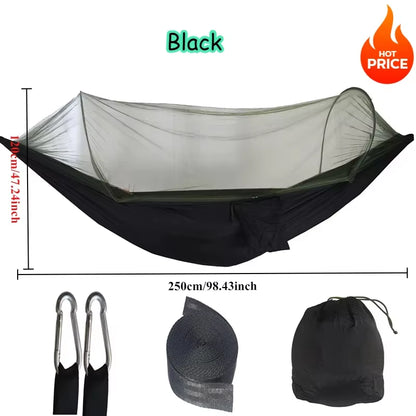 Outdoor Camping Hammock Hanging Bed with Mosquito Net