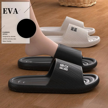 Men'S Eva Home Slippers, Women'S Household Slippers, Bathroom Shower Slippers, Hotel and Guesthouse Couple Summer Sandals, Men'S Slippers