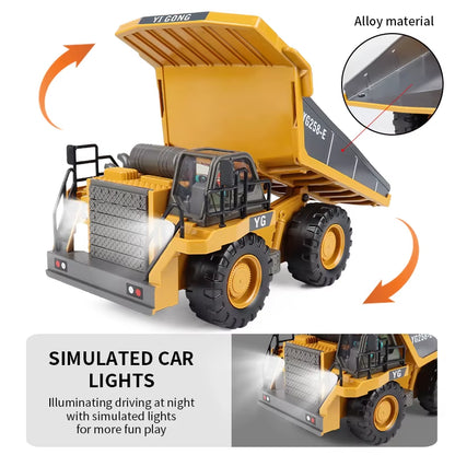NYHET! 2.4G fjernstyrt gravemaskin dumper RC 