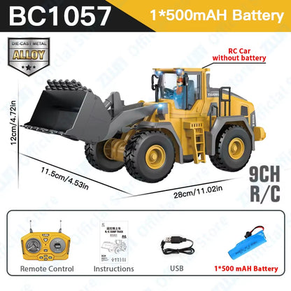 NYHET! 2.4G fjernstyrt gravemaskin dumper RC 