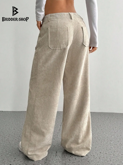 Revolutionary Comfort: Multi-Pocketed Wide-Leg Trousers for Ultimate Relaxation!