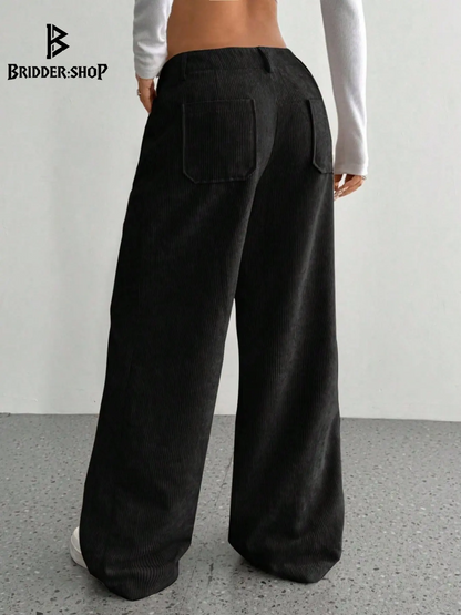 Revolutionary Comfort: Multi-Pocketed Wide-Leg Trousers for Ultimate Relaxation!