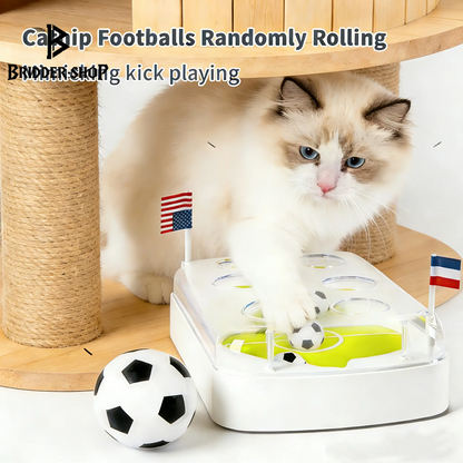 Feline FIFA Frenzy: The Ultimate Soccer Field for Purr-fect Playtime and Catnip Fun!