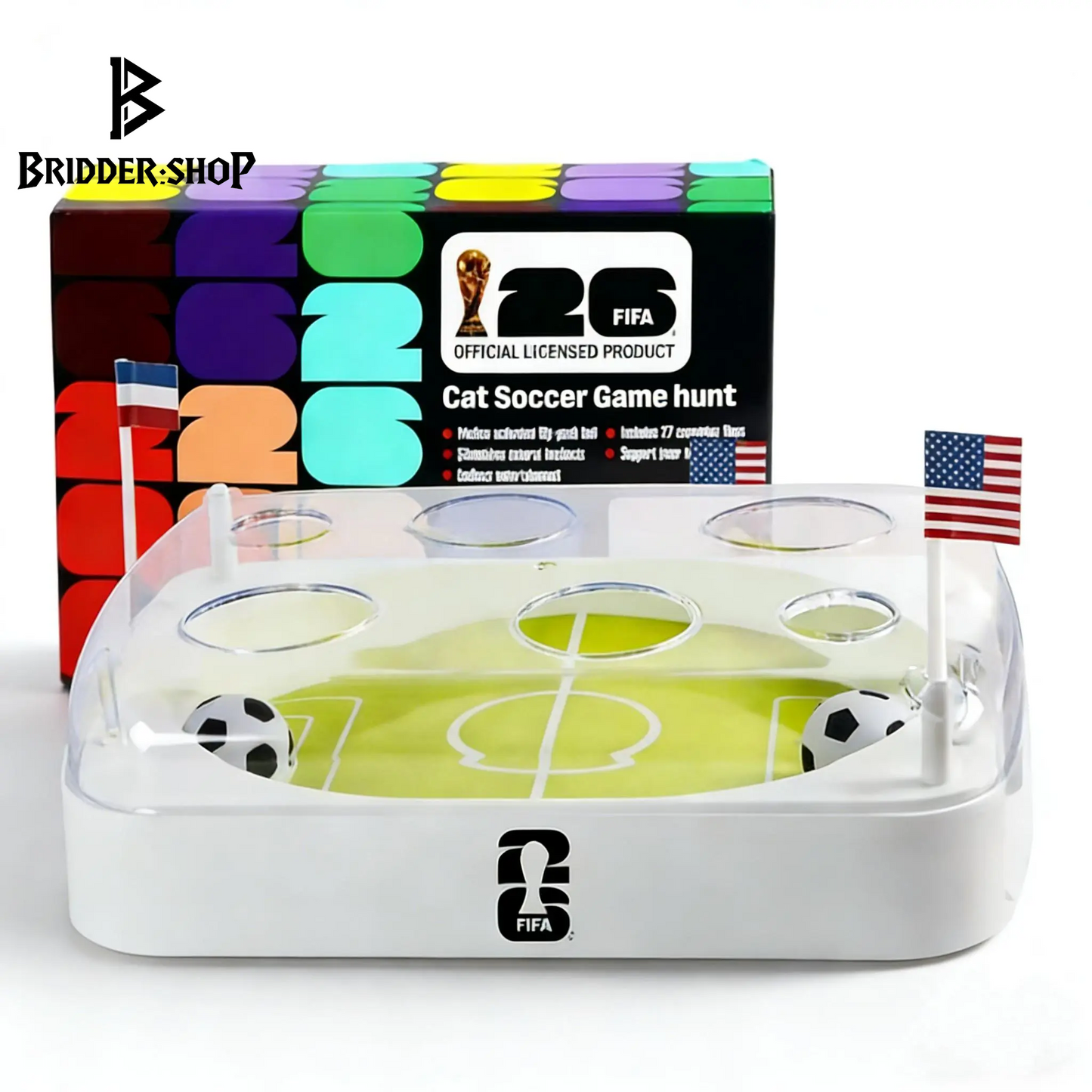 Feline FIFA Frenzy: The Ultimate Soccer Field for Purr-fect Playtime and Catnip Fun!