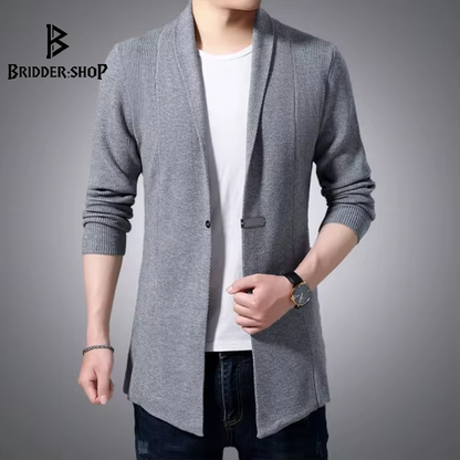 Manly Hug Sweater: The Ultimate Cardigan for Spring and Autumn Adventures (Now with Extra Buttons for Awkward Moments!)