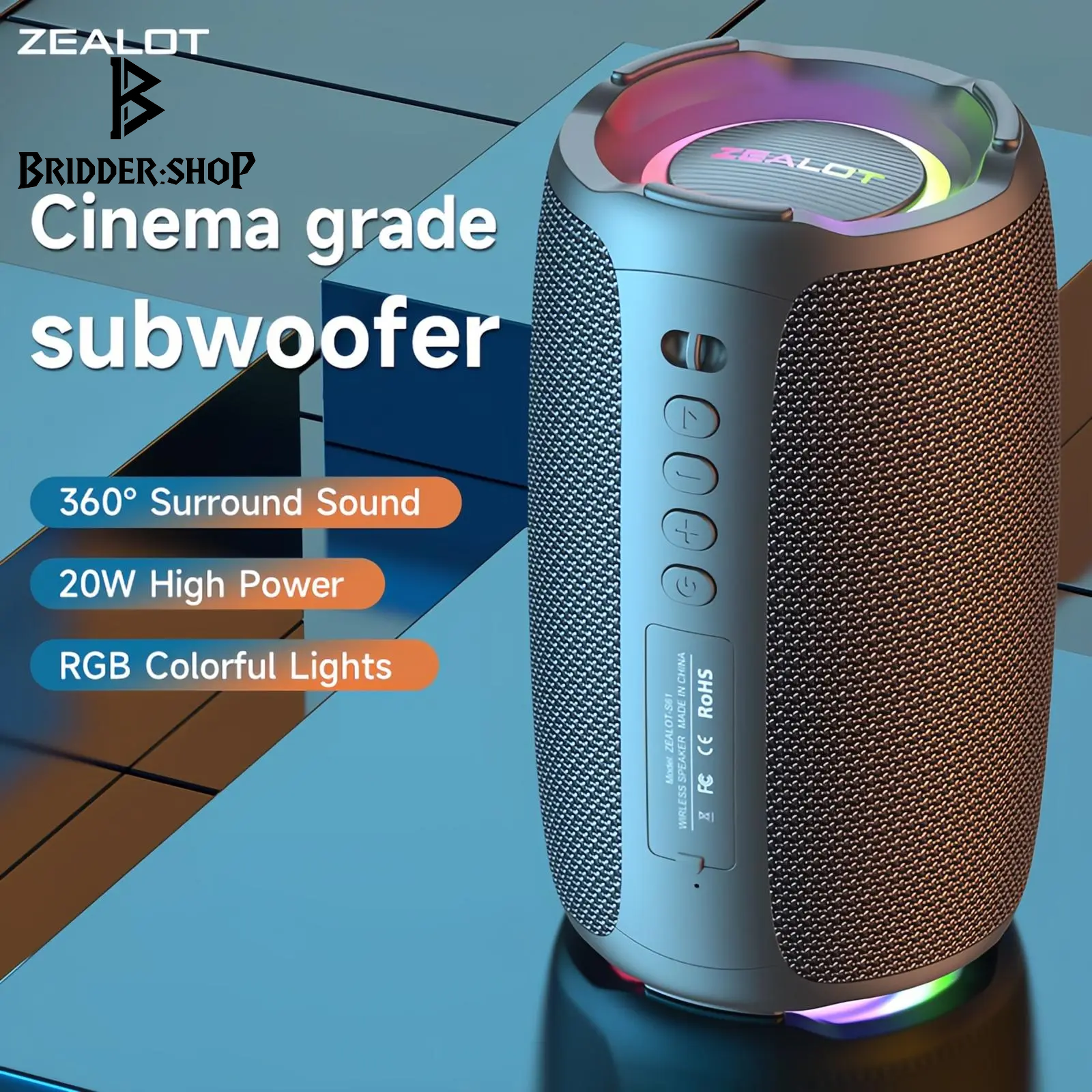 ZEALOT Splashy Sound Machine - Your Ultimate Party Companion for Any Adventure!