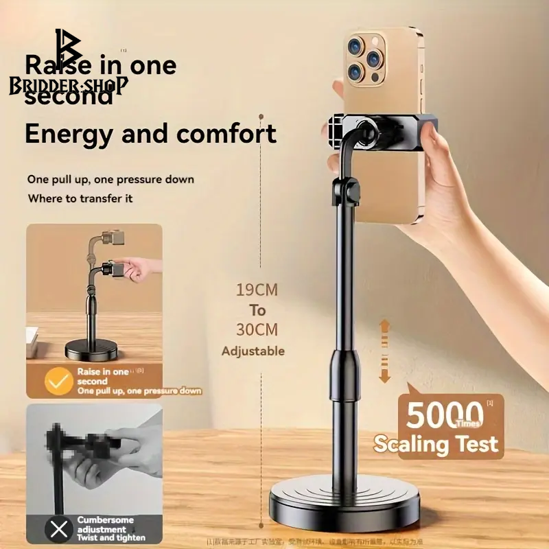 Ultimate Smartphone Stand: Adjustable, Waterproof, Perfect for Selfies, Gaming, and Boosting Productivity!