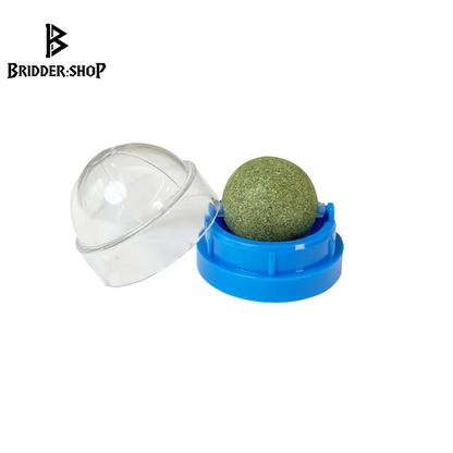 Feline Fun Factory: The Wall-Mounted Catnip Ball of Digestive Delight and Scratchy Shenanigans!