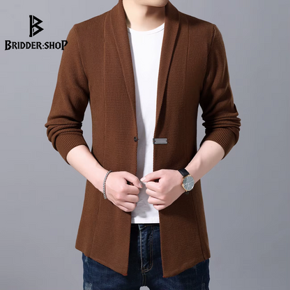 Manly Hug Sweater: The Ultimate Cardigan for Spring and Autumn Adventures (Now with Extra Buttons for Awkward Moments!)